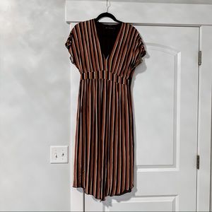 Stripe midi dress